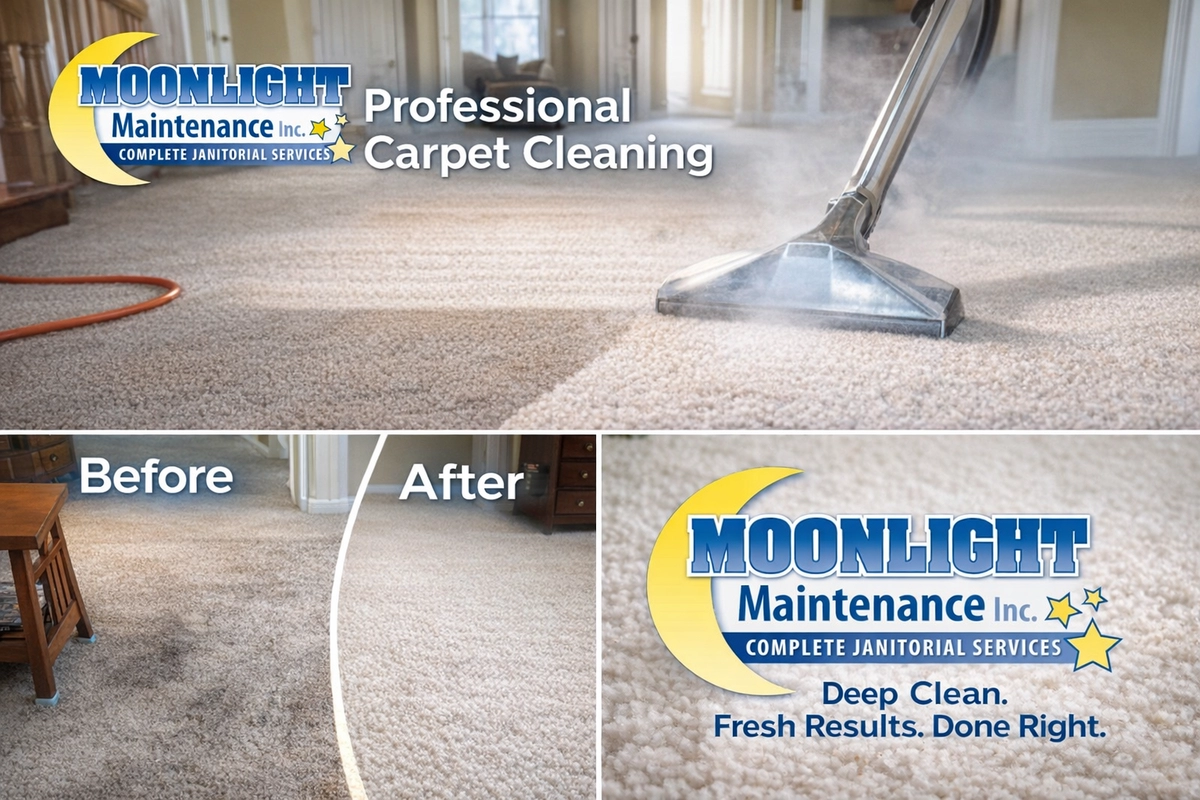 Carpet cleaning from Moonlight Maintenance